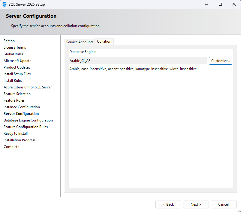 Server configuration_Collaion